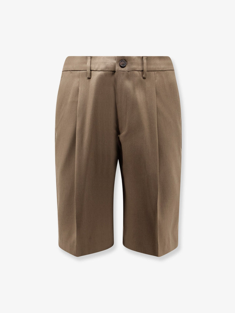 Golden Goose Golden Goose Virgin Wool Shorts Green Men - World Class Fashion