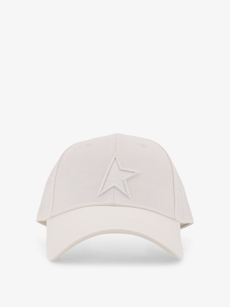 Golden Goose Golden Goose Demos Cotton Blend Hat White - World Class Fashion