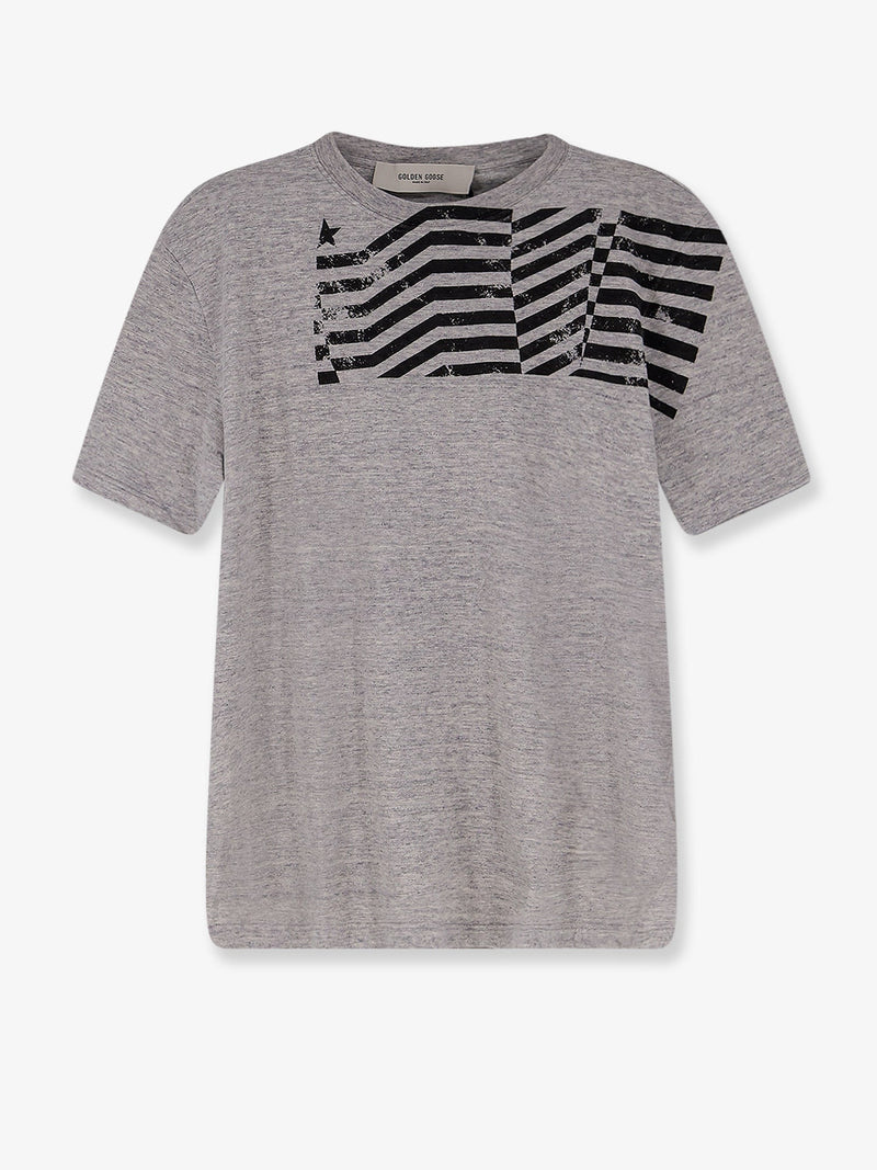 Golden Goose Golden Goose Camiseta Gris de Algodón para Hombre - World Class Fashion