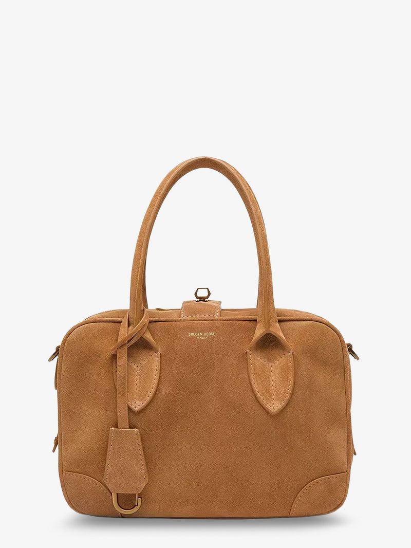 Golden Goose Golden Goose Vita Brown Suede Crossbody Bag - World Class Fashion