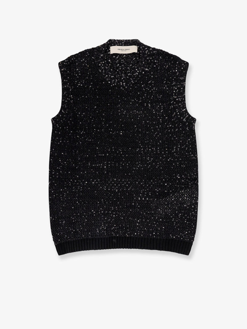 Golden Goose Golden Goose Melyssa — Suéter sin mangas, negro - World Class Fashion