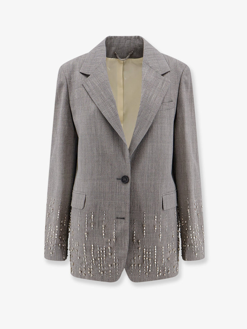 Golden Goose Blazer Golden Goose Maia de lana virgen gris - World Class Fashion