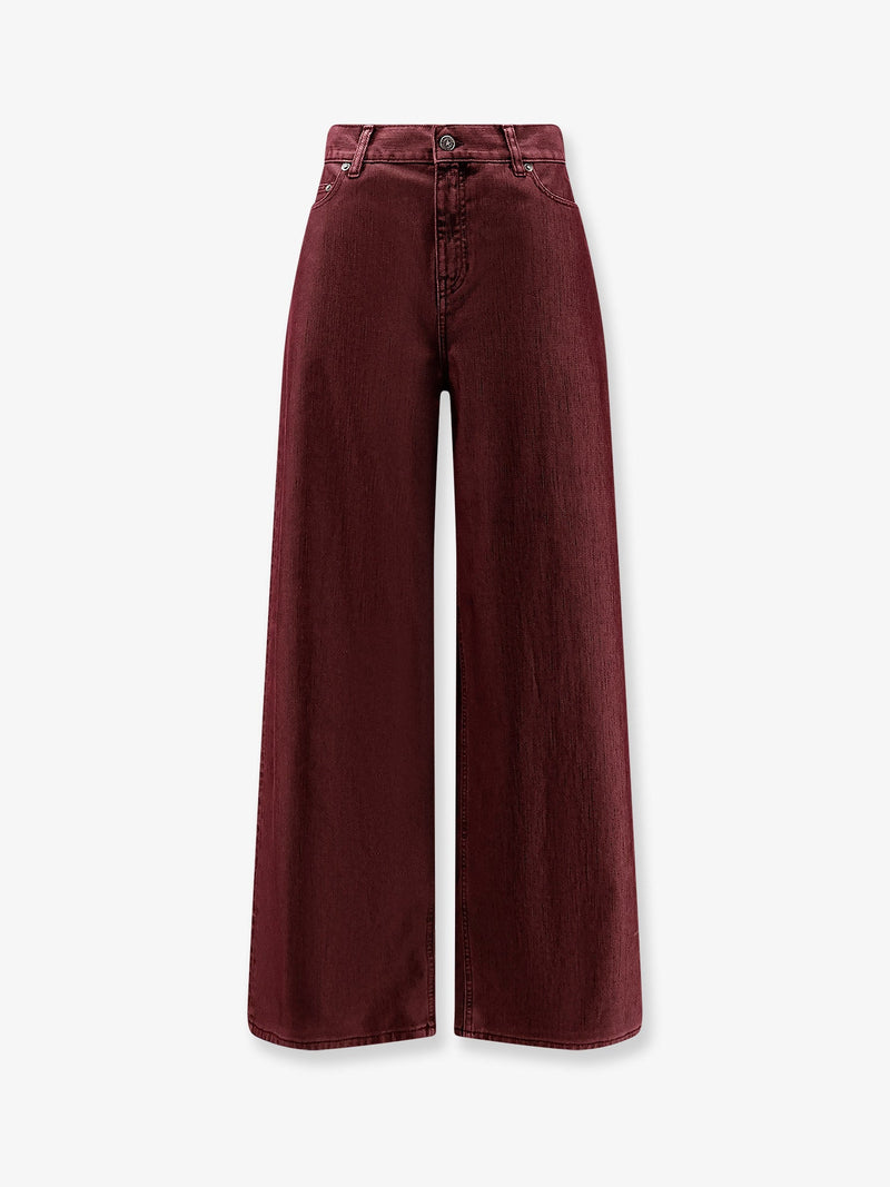 Golden Goose Pantalones de corte boyfriend Golden Goose Melody rojos - World Class Fashion