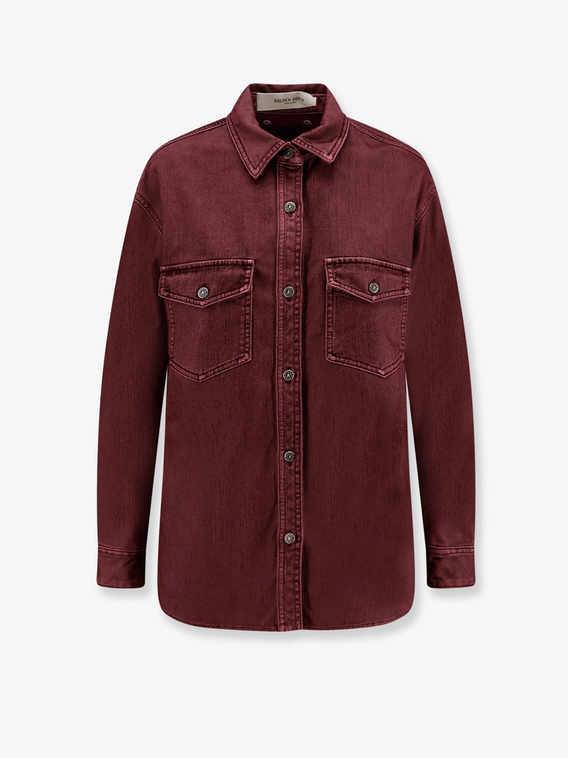 Golden Goose Golden Goose Patty Cotton Shirt Red Women - World Class Fashion