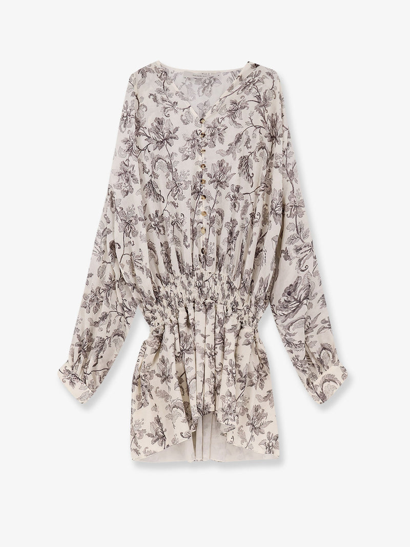 Golden Goose Golden Goose Vestido Corto de Algodón Beige para Mujer - World Class Fashion