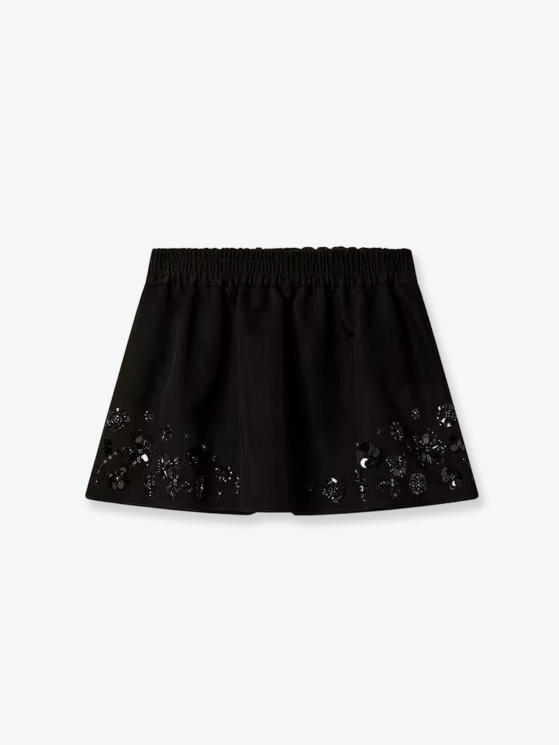 Golden Goose Falda midi de mezcla de algodón Golden Goose negra para mujer - World Class Fashion