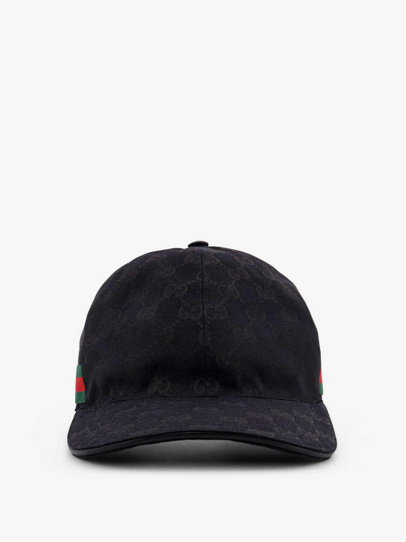 Gucci Gucci GG Supreme Fabric Baseball Hat Black - World Class Fashion