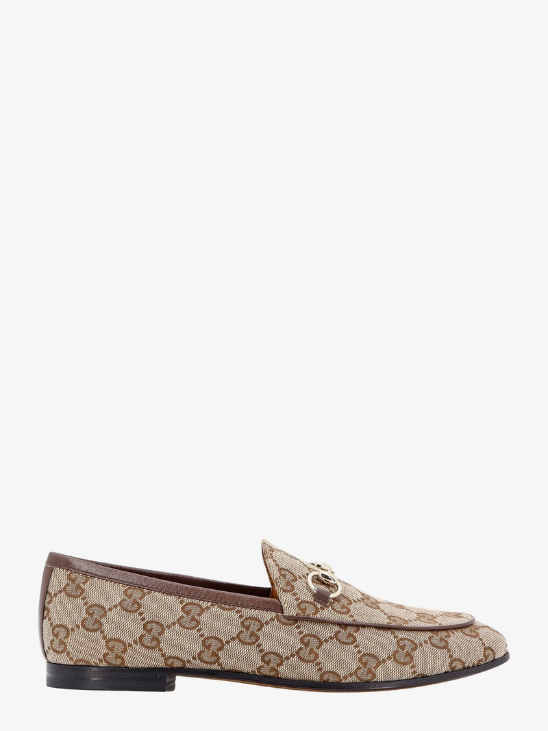 Gucci Mocasines Gucci GG Fabric Jordaan Beige Mujer - World Class Fashion