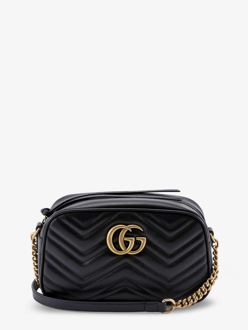 Gucci Gucci Matelassé Leather Camera Bag Black - World Class Fashion