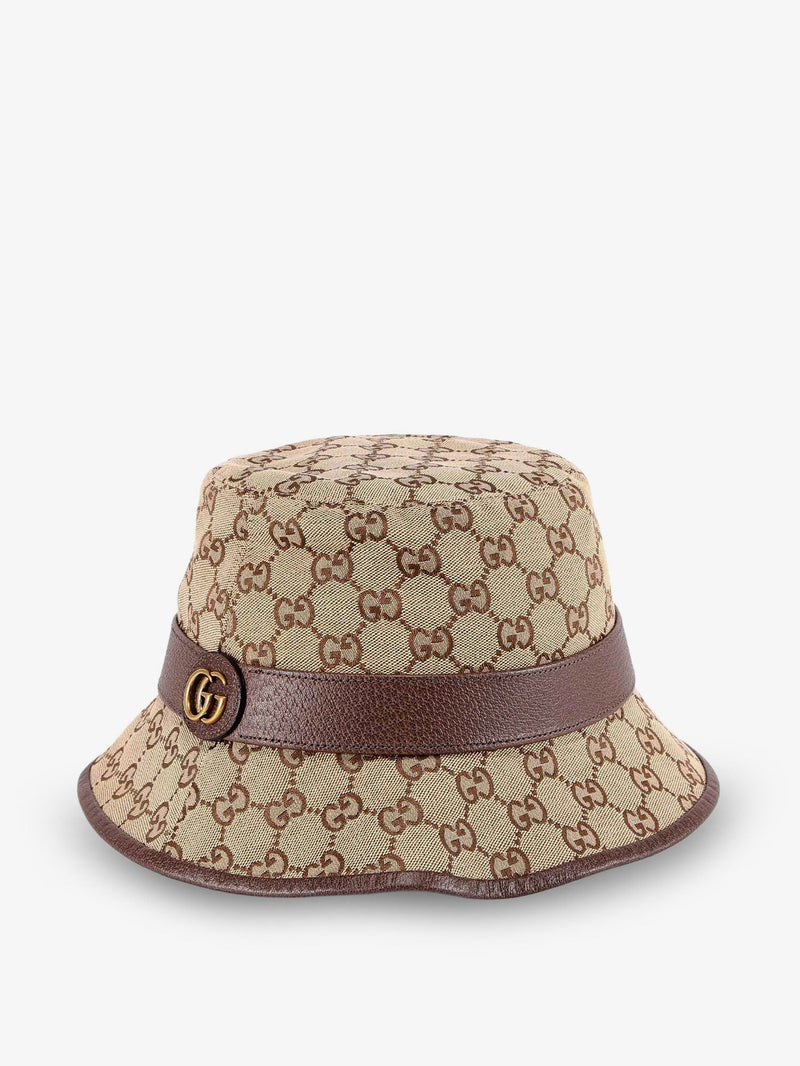 Gucci Gucci GG Fabric Fedora Hat Beige - World Class Fashion