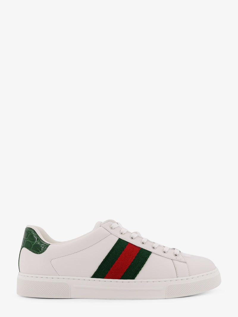 Gucci Zapatillas bajas Gucci Ace de piel blancas - World Class Fashion