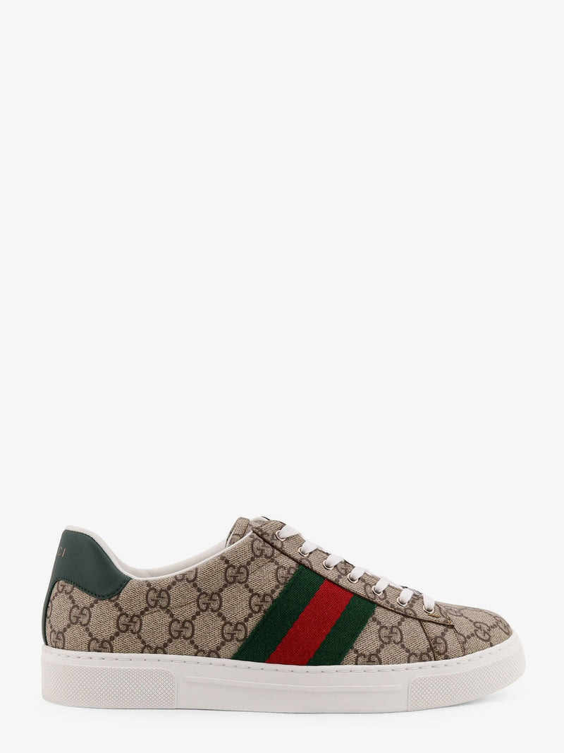 Gucci Zapatillas Gucci Ace Supreme de Tela GG Beige - World Class Fashion
