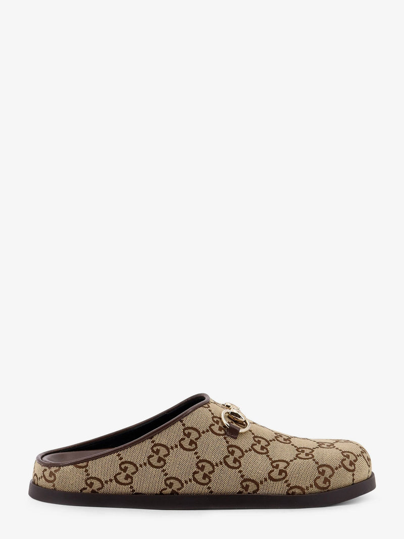Gucci Gucci GG Fabric Sabot Sandals Beige Women - World Class Fashion