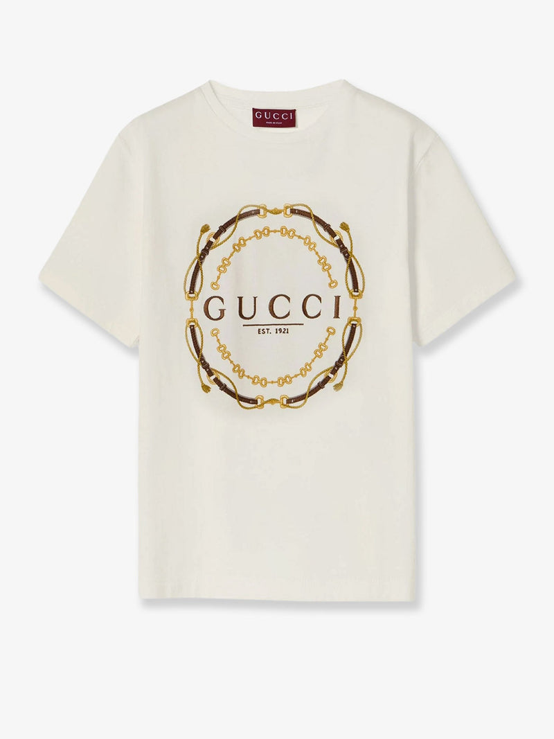 Gucci Gucci Cotton Jersey T-Shirt White Women - World Class Fashion