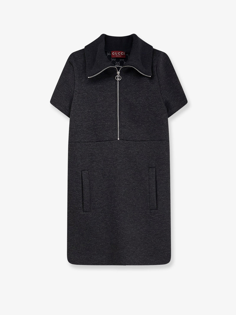 Gucci Gucci Double Jersey Dress Grey Women - World Class Fashion
