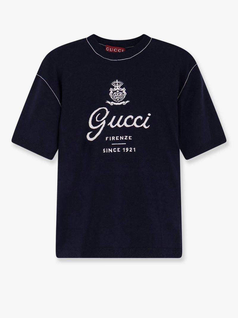 Gucci Gucci Silk and Linen Sweater Blue Men - World Class Fashion