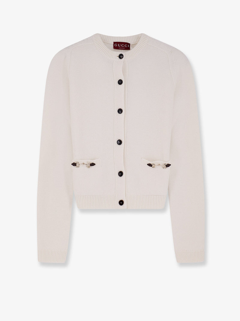 Gucci Gucci Wool and Cashmere Cardigan White Women - World Class Fashion