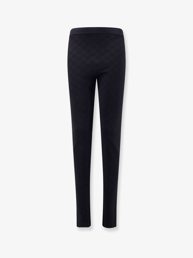 Gucci Gucci Viscose Blend Leggings Black Women - World Class Fashion