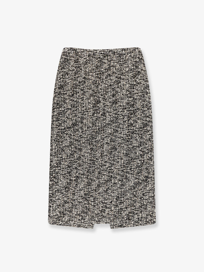 Gucci Falda midi Gucci de buclé laminado negra para mujer - World Class Fashion