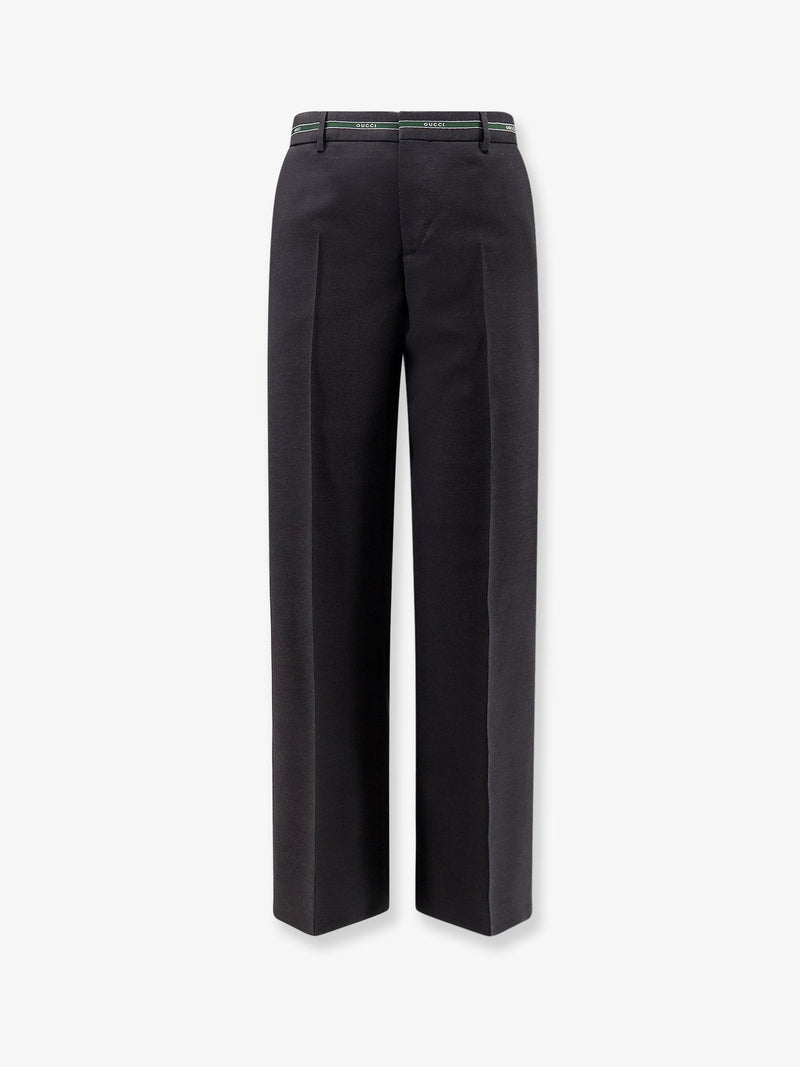 Gucci Gucci Wool Trousers Grey Men - World Class Fashion