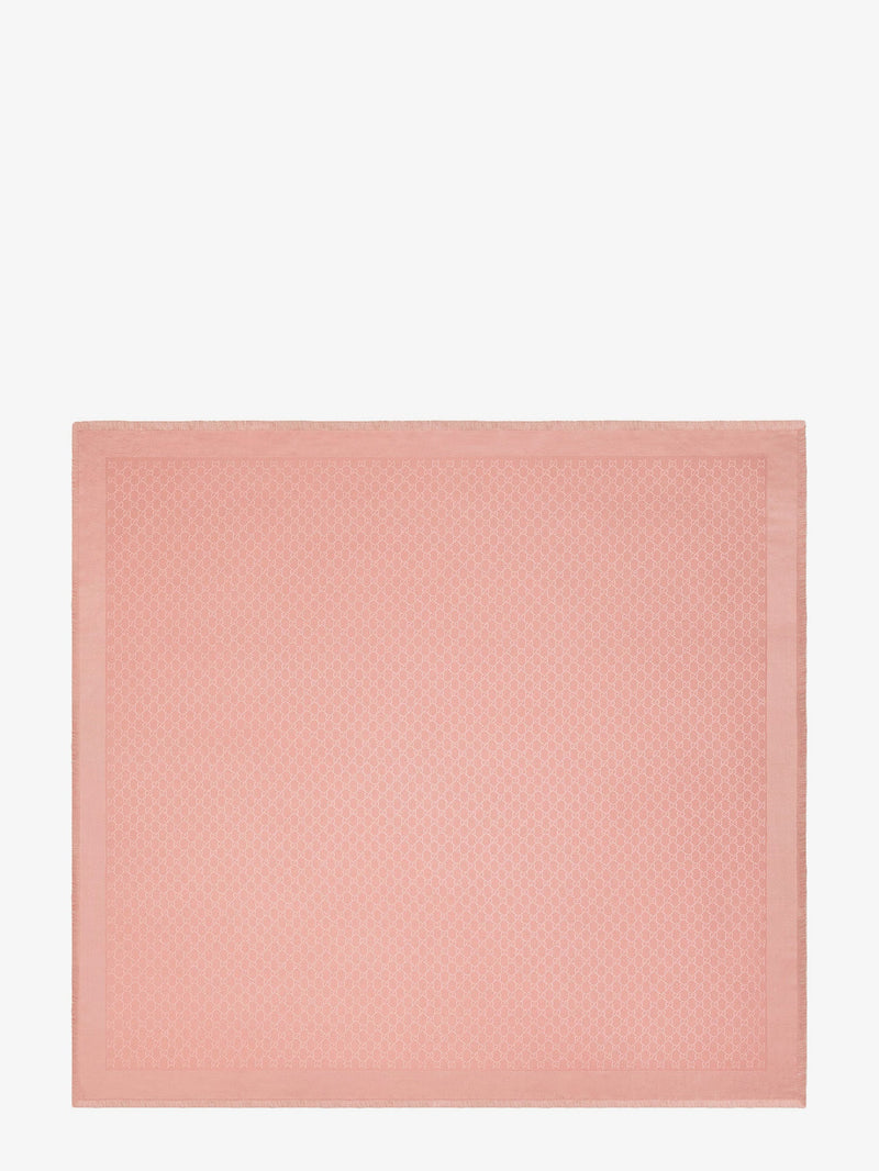 Gucci Gucci GG Silk and Wool Shawl Pink - World Class Fashion