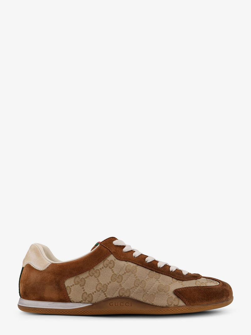 Gucci Gucci Shift Suede Sneakers Brown Men - World Class Fashion