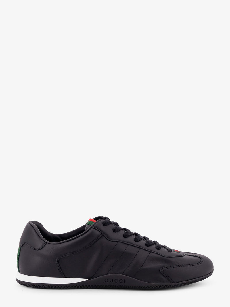 Gucci Gucci Shift Leather Sneakers Black - World Class Fashion