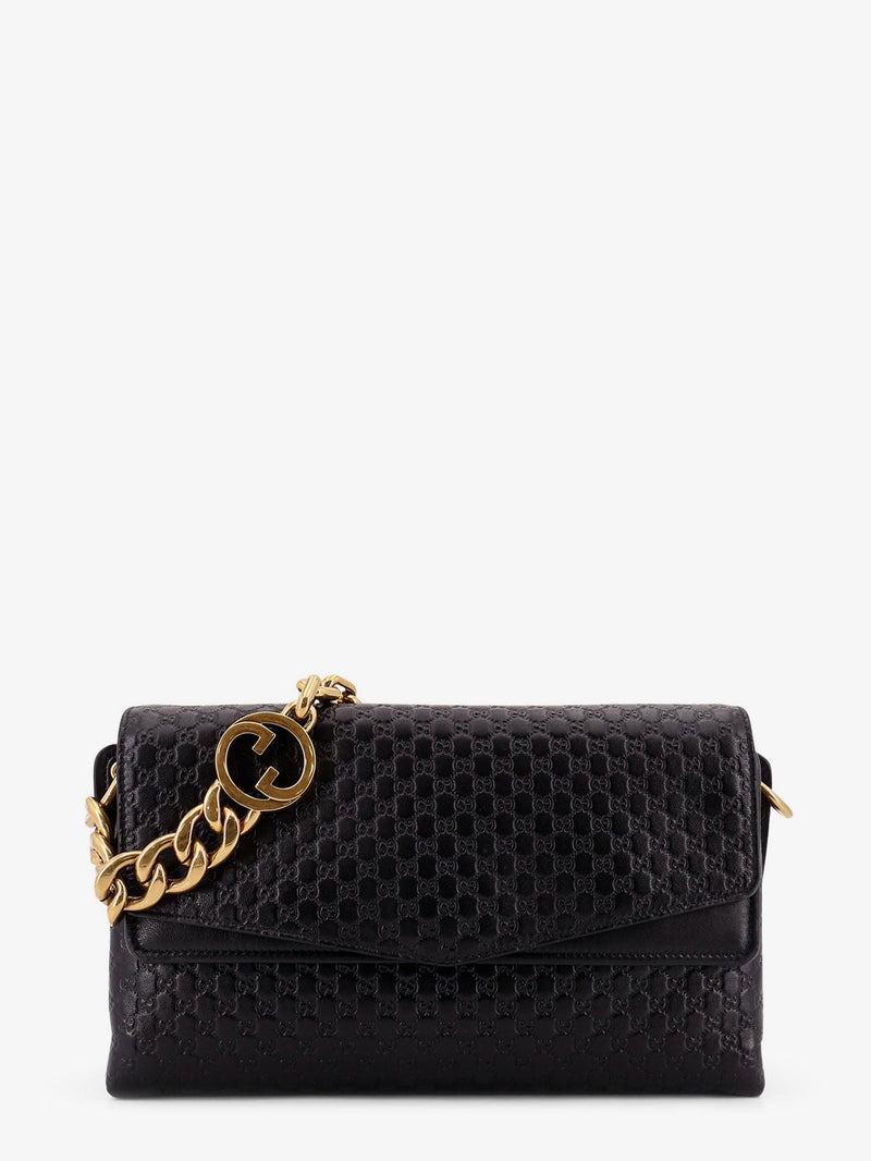 Gucci Gucci Leather Crossbody Bag Black Women - World Class Fashion