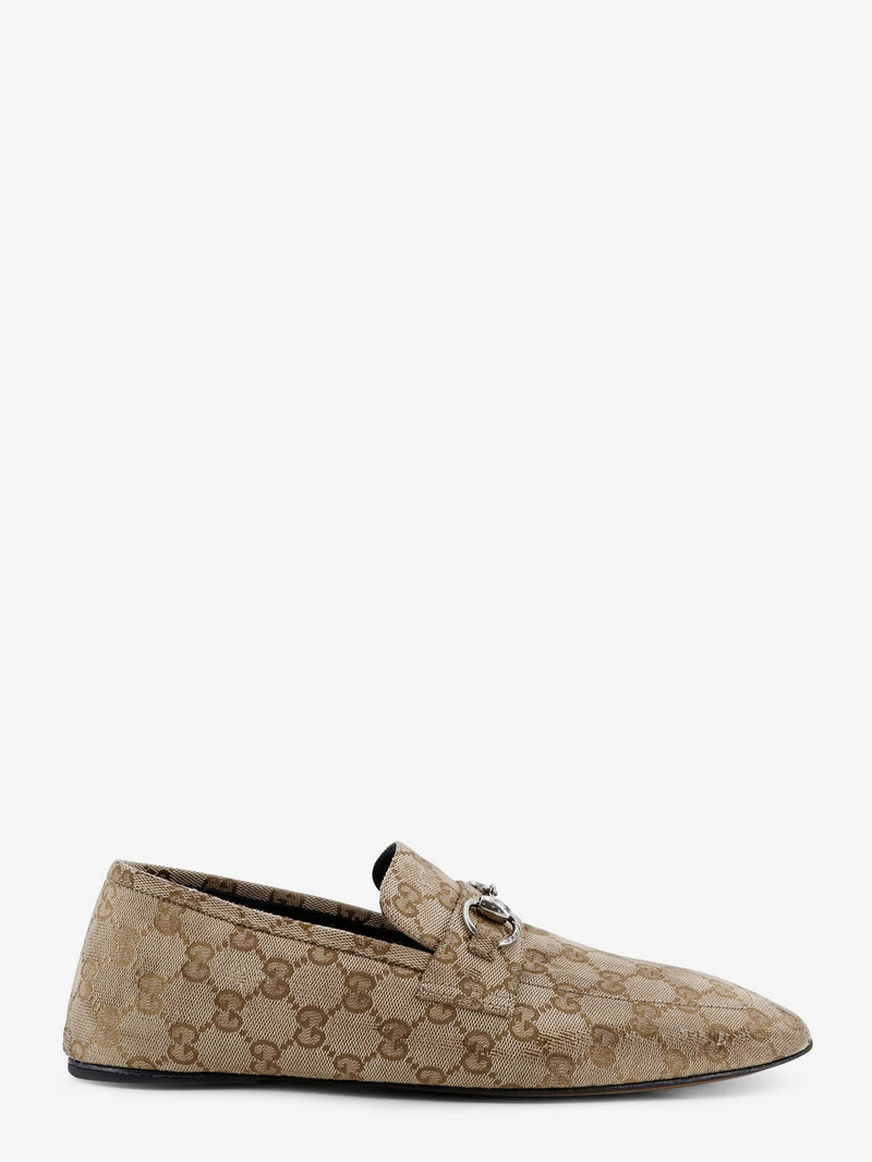 Gucci Mocasines Gucci de tela GG con efecto vintage en beige - World Class Fashion