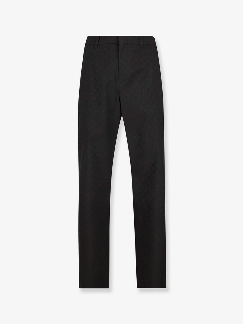Gucci Gucci GG Wool Blend Trousers Black Men - World Class Fashion