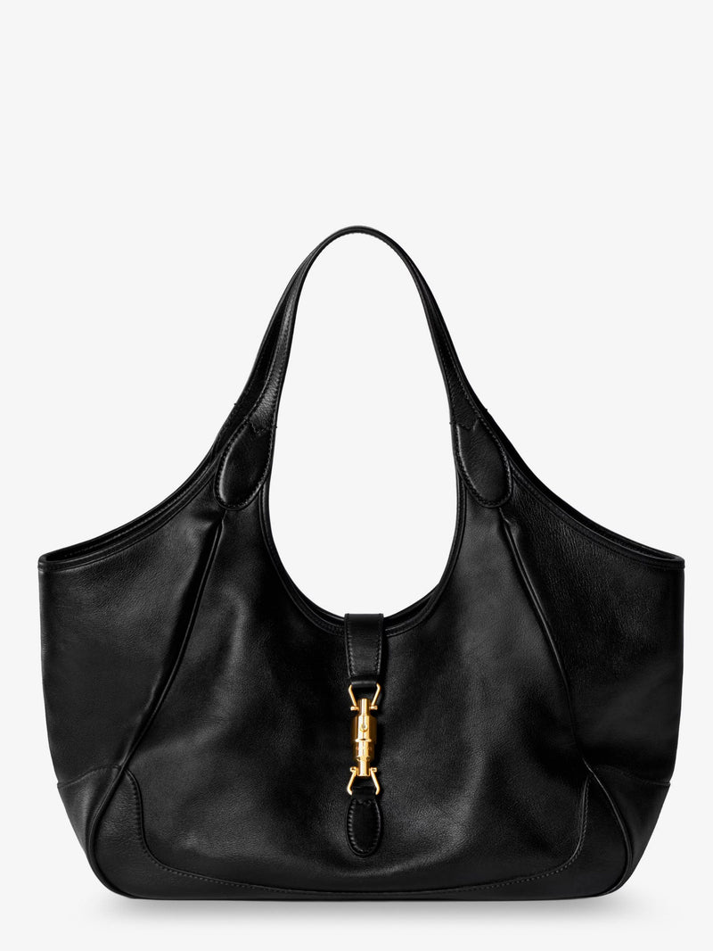 Gucci Gucci Mercato Leather Shoulder Bag Black - World Class Fashion