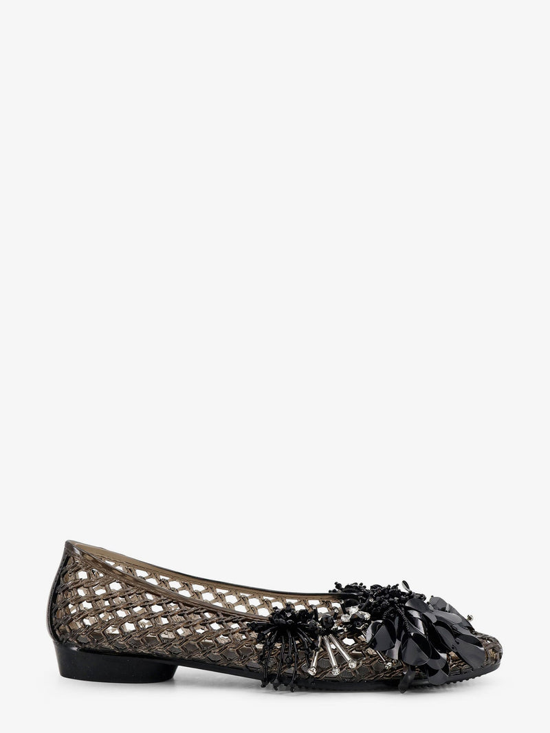 Heavenly Jelly Bailarinas Heavenly Jelly de PVC negras para mujer - World Class Fashion