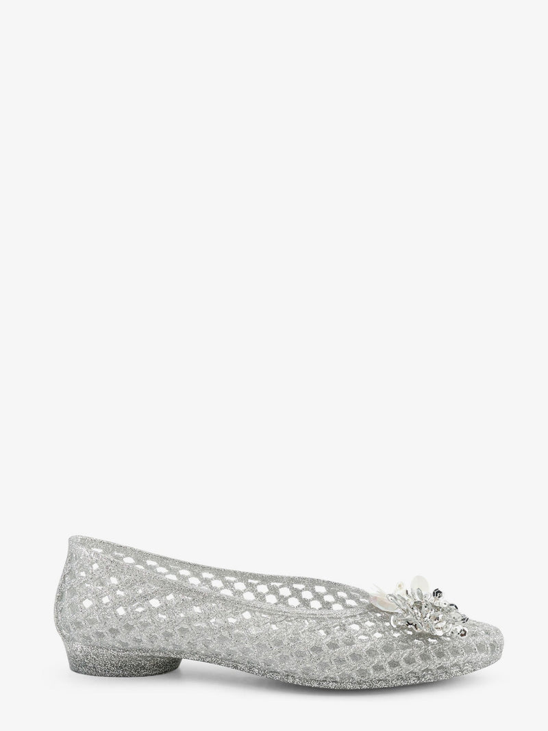 Heavenly Jelly Bailarinas de PVC con purpurina Heavenly Jelly plateadas - World Class Fashion