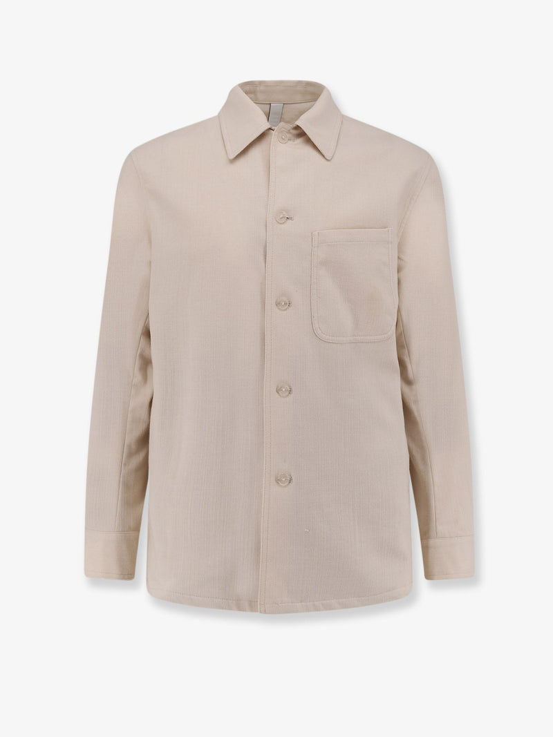Hevo Hevo Bari Cotton Blend Shirt/Jacket Beige - World Class Fashion