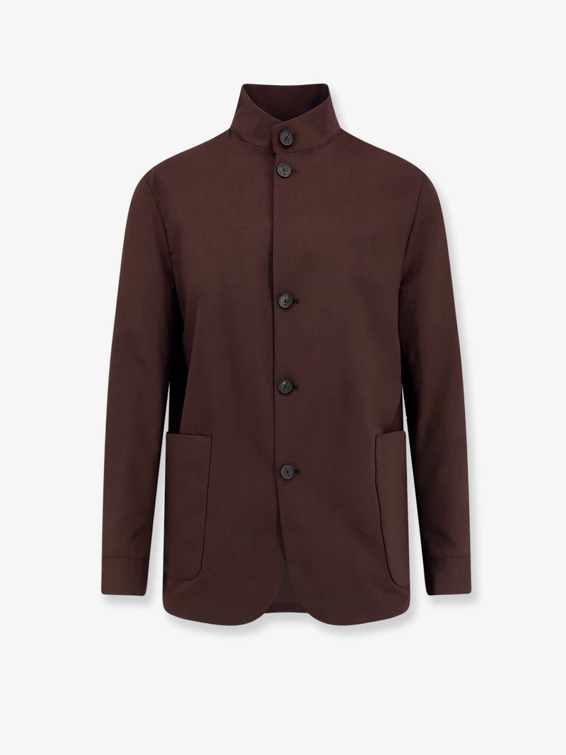 Hevo Hevo Casalvecchio Wool Blend Jacket Brown - World Class Fashion