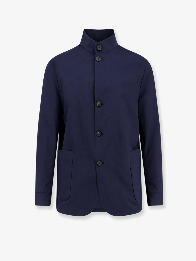 Hevo Hevo Casalvecchio Wool Blend Jacket Blue - World Class Fashion