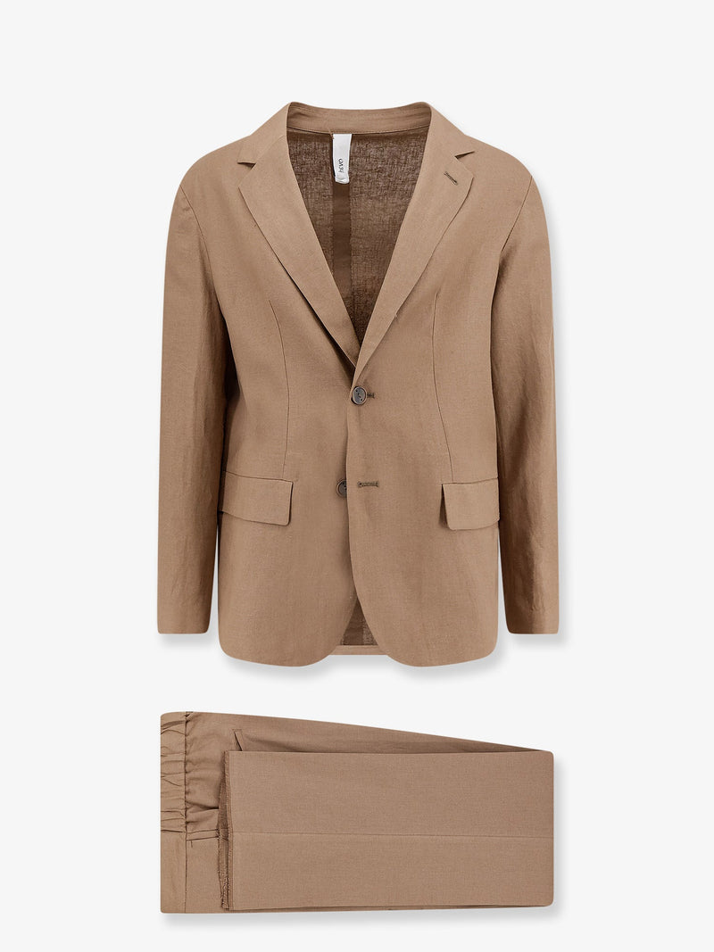 Hevo Hevo Galatina Viscose and Linen Suit Brown - World Class Fashion
