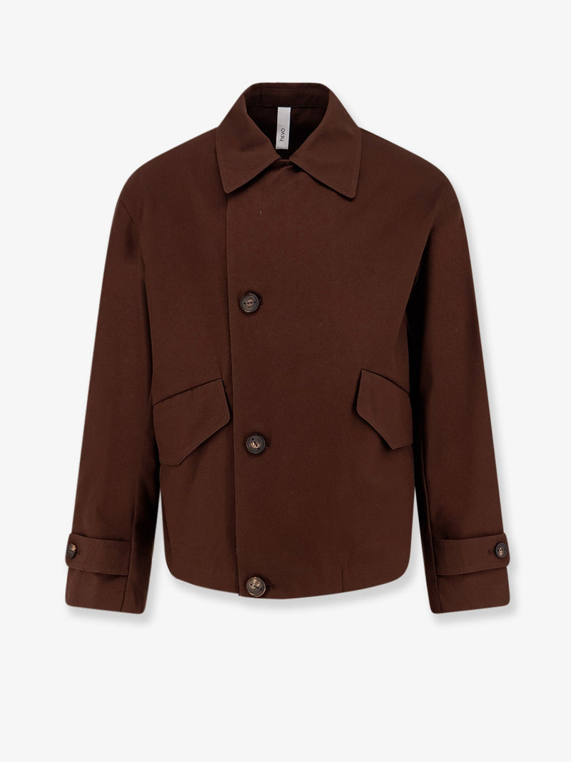 Hevo Hevo Isola Di San Pietro Cotton Jacket Brown - World Class Fashion