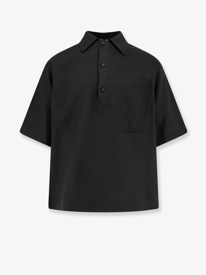 Hevo Hevo Montursi Linen and Viscose Shirt Black - World Class Fashion