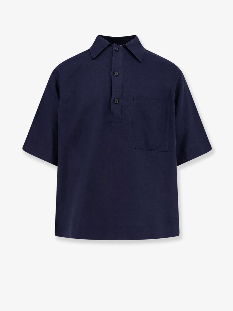 Hevo Hevo Montursi Linen Viscose Shirt Blue - World Class Fashion
