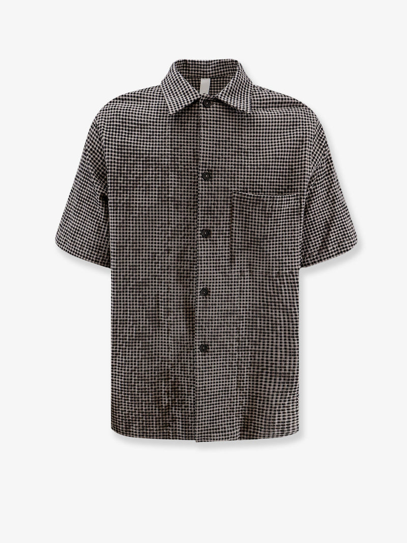 Hevo Hevo Cotton Blend Checked Shirt Black Men - World Class Fashion