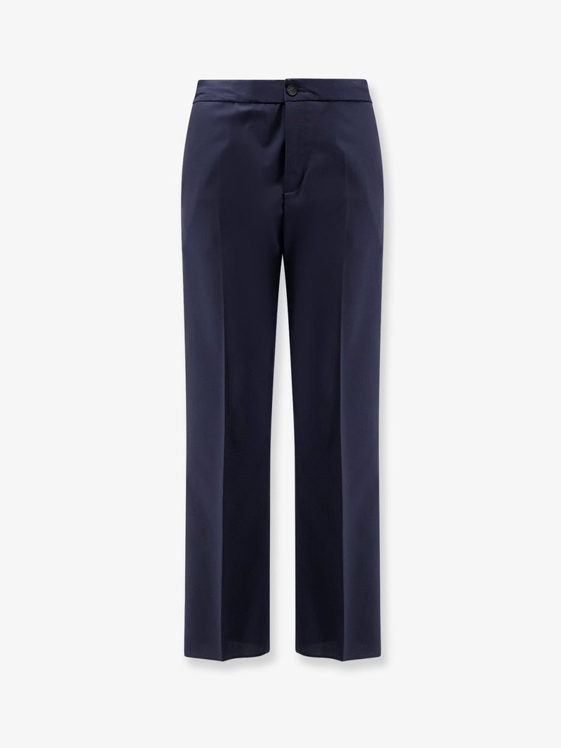 Hevo Hevo Torre Chianca Wool Blend Trousers Blue - World Class Fashion