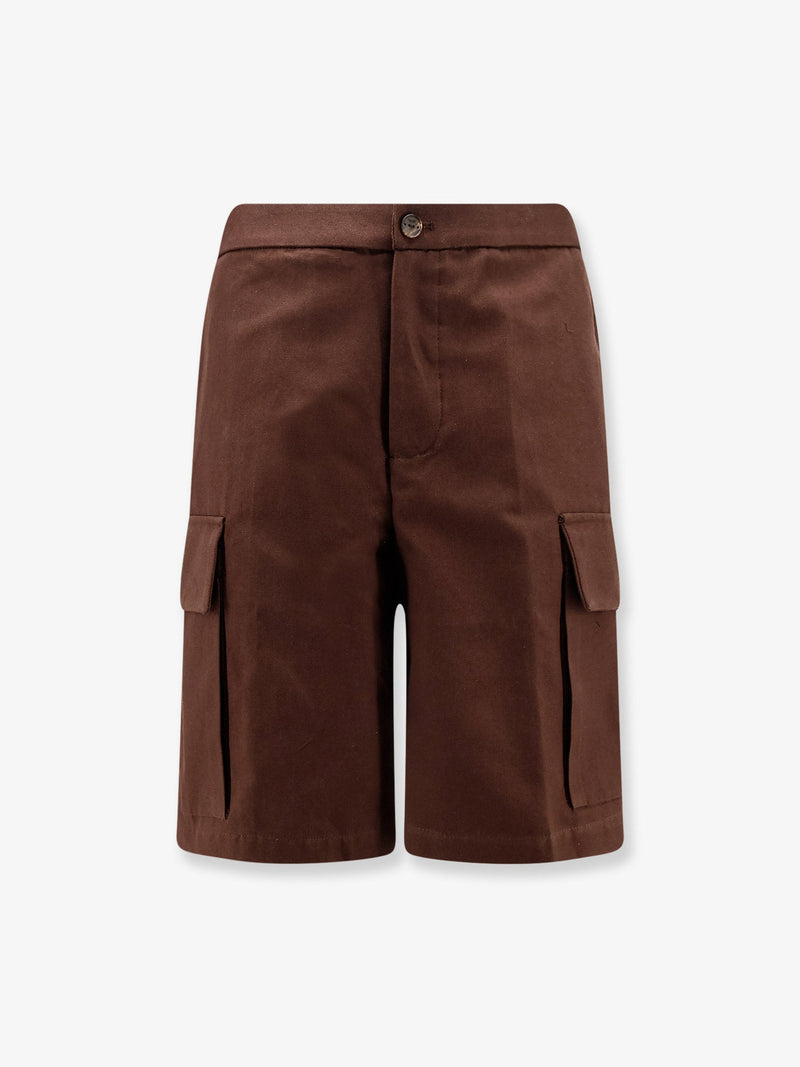 Hevo Hevo Cotton Bermuda Shorts Brown - World Class Fashion