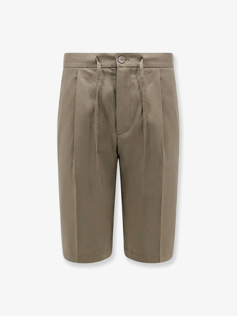 Hevo Hevo Torre Lapillo Linen and Viscose Shorts Green - World Class Fashion