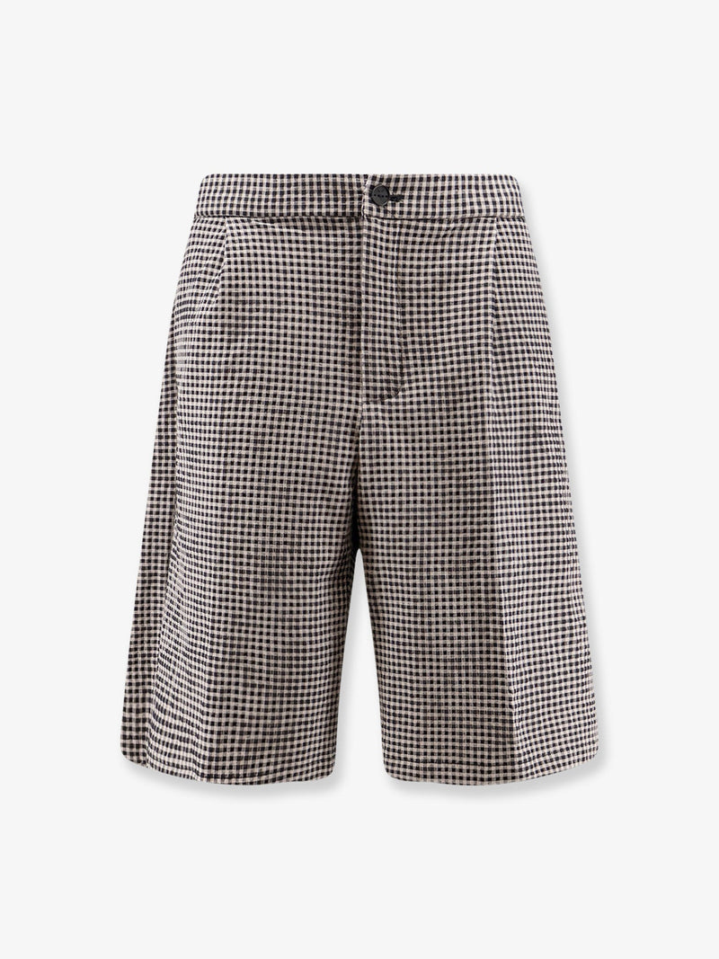 Hevo Hevo Torre Lapillo Checked Shorts Black - World Class Fashion