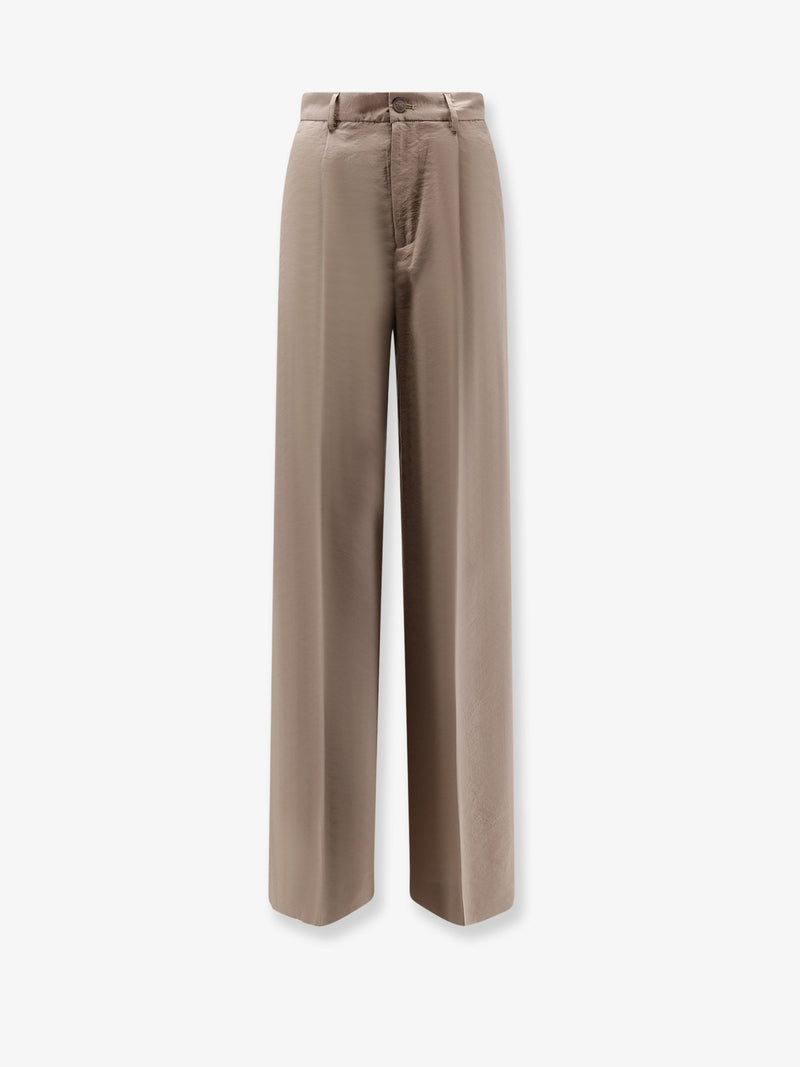 Hevo Pantalones Hevo Torreveneri de Modal y Poliéster Beige - World Class Fashion