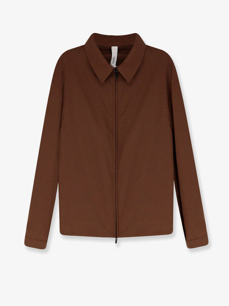 Hevo Hevo Verdemare Wool Blend Jacket Brown - World Class Fashion