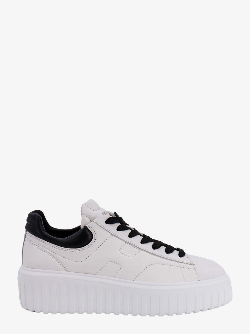 Hogan Zapatillas de piel Hogan H-Stripes blancas - World Class Fashion
