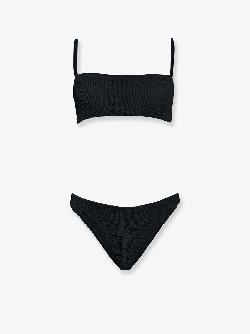 Hunza G Hunza G The Original Crinkle Bikini Black - World Class Fashion