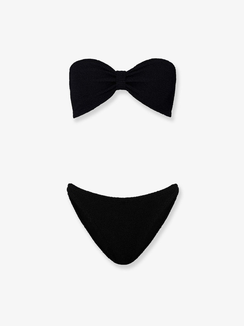 Hunza G Hunza G The Original Crinkle Bikini Black - World Class Fashion